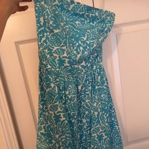 Lilly Pulitzer Medium Strapless Dress with pockets